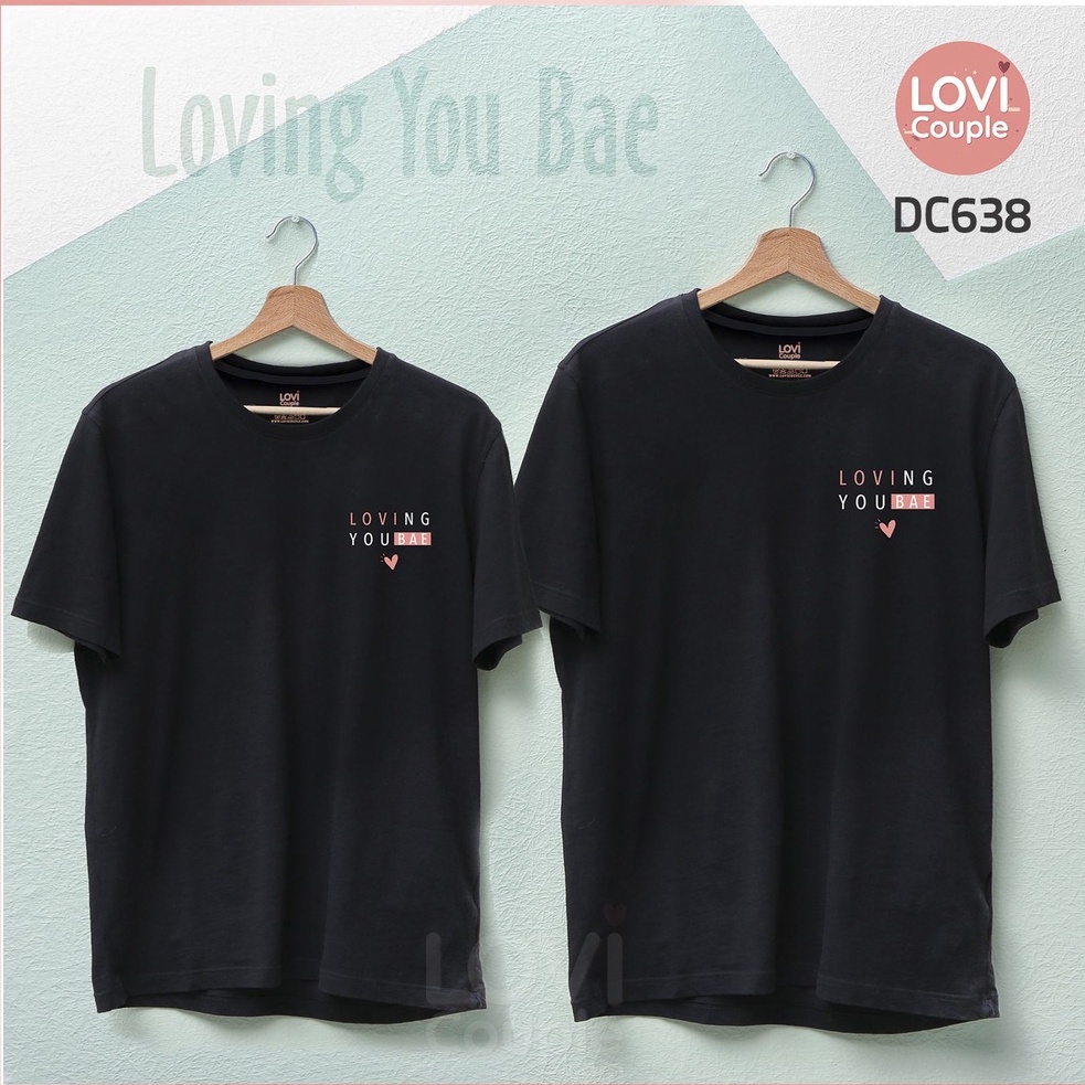 Áo Thun Cặp Cotton Áo Đôi Loving You BAE Nam Nữ tay lỡ unisex Cao Cấp - BW FASHION