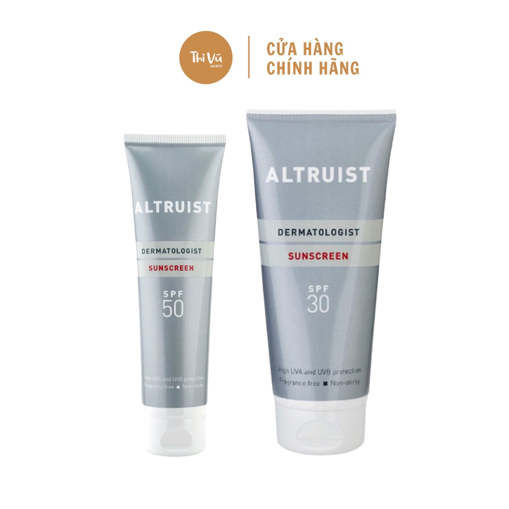 Kem Chống Nắng Altruist Dermatologist Sunscreen/ Face Fluide SPF 30/ SPF 50 50ml 100ml - Thi Vũ