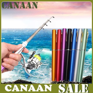 Set 2 Cần Câu Cá Mini Dạng Bút Xoay Tiện Dụng