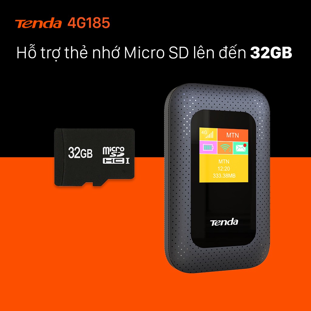 Tenda Bộ phát Wifi di động 4G LTE 4G185 - Hãng phân phối chính thức | BigBuy360 - bigbuy360.vn