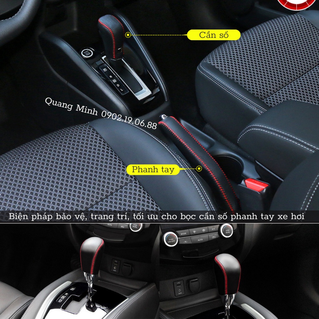 Bọc cần số da bò nhập khẩu xe Kia Sorento 2014-2020