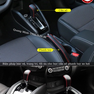 Bọc cần số da bò nhập khẩu xe Kia Sorento 2014-2020