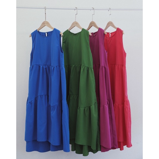 Đầm Mullet Dáng Dài Phom Rộng Màu Sắc Nổi Bật Hottrend Hè Năm Nay