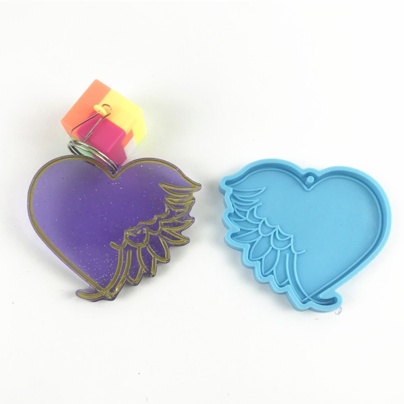 Khuôn Làm Trang Sức Hình Trái Tim Bằng Nhựa Resin