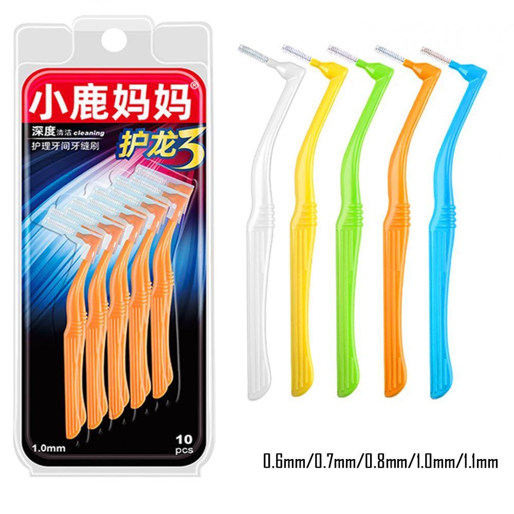 LEILY Soft Interdental Brush L-shaped Toothbrush Teeth Braces Gap Floss Health Tothpick Oral Hygiene Clean Teeth