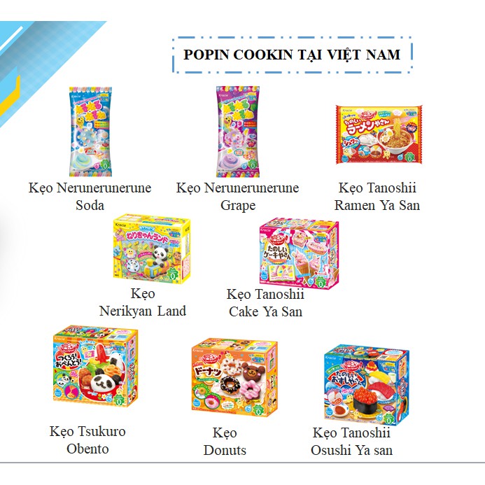 Combo 2 hộp kẹo Popin cookin Tanoshii Ramen Ya San chính hãng - bộ làm mì ramen - mẫu hộp mới