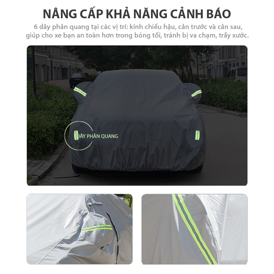Bạt Phủ Ô Tô OUFU 7 Chỗ Size 2XXL Nhập Khẩu Chính Hãng