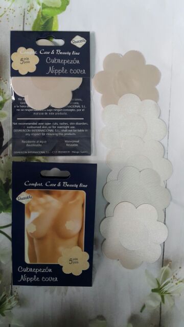 Hộp 5 đôi dán nhũ hoa dạng vải( dùng 1 lần)