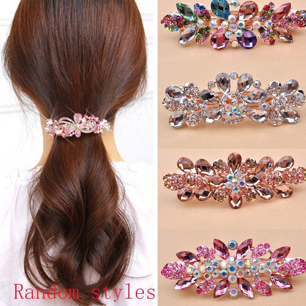 IVORY Kẹp TóC HìNh Bươm BướM ĐíNh Kim Cương Giả ThờI Trang Cho