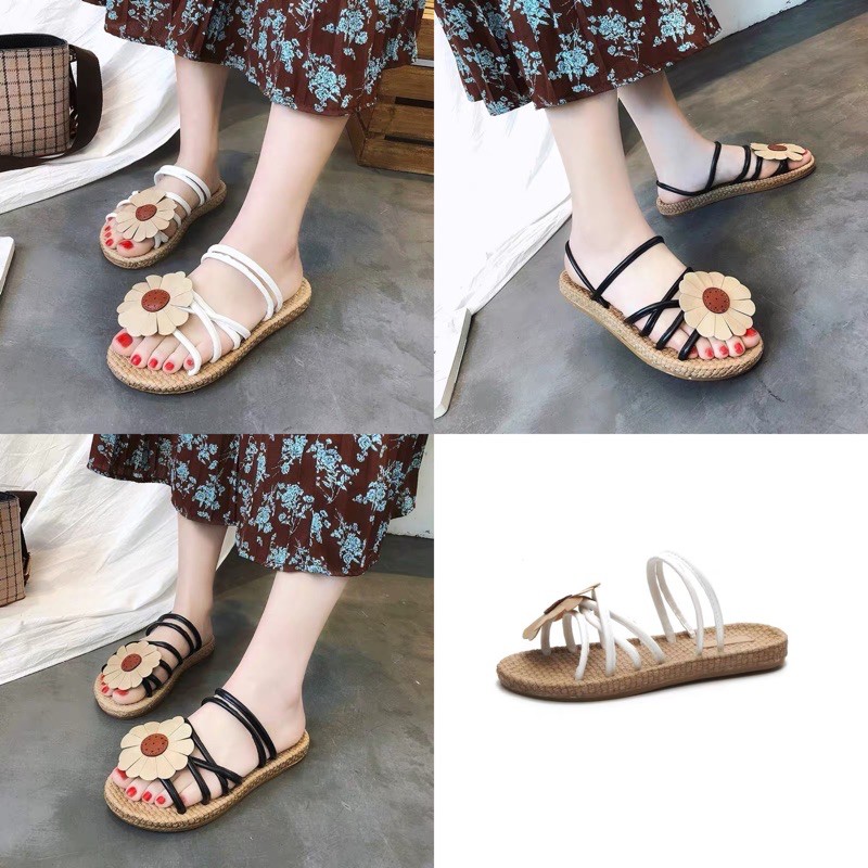 Sandal hoa cúc vintage ulzzang Dorae