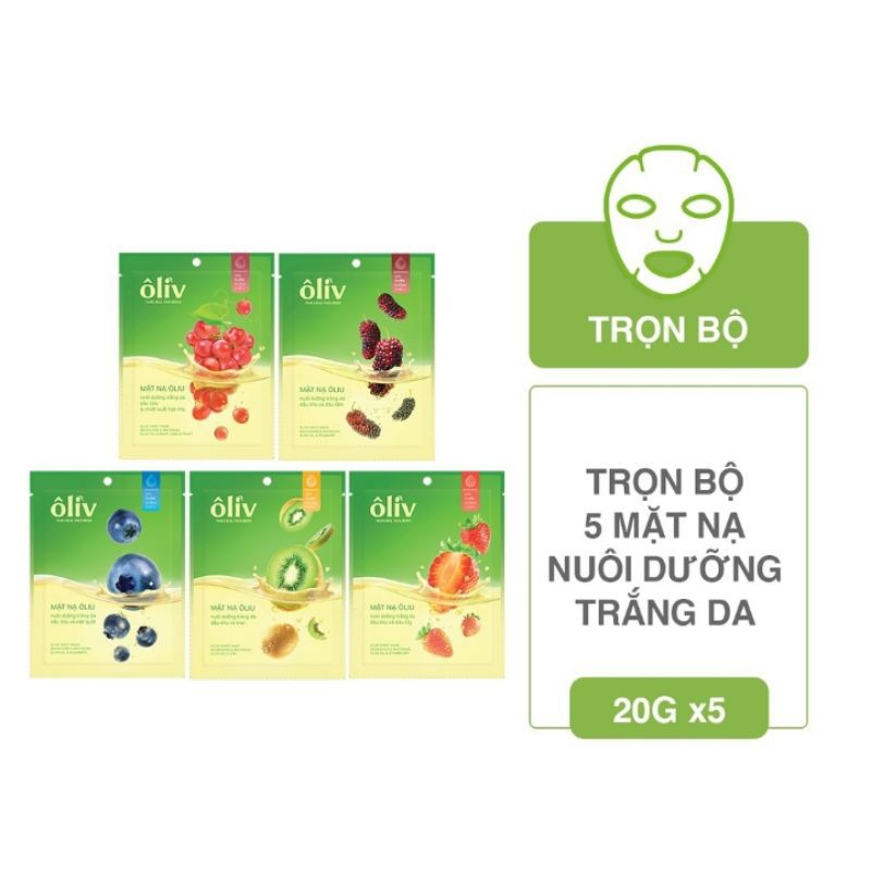 mặt nạ dưỡng trắng da ôliv