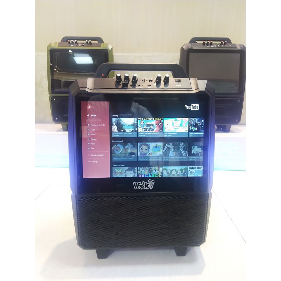 LOA KÉO KARAOKE THÔNG MINH CÓ WIFI MÀN HÌNH 14 INCH WALKII WK 1.0
