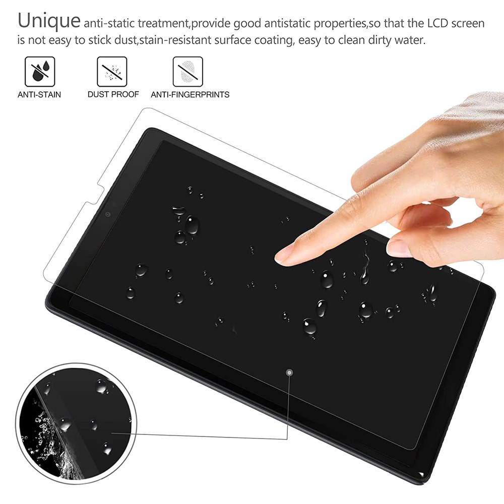 [Ảnh Thật] Kính CL Samsung Tab A7 Lite 2021 T220/ T225 Cường Lực Mài Cạnh 2.5D