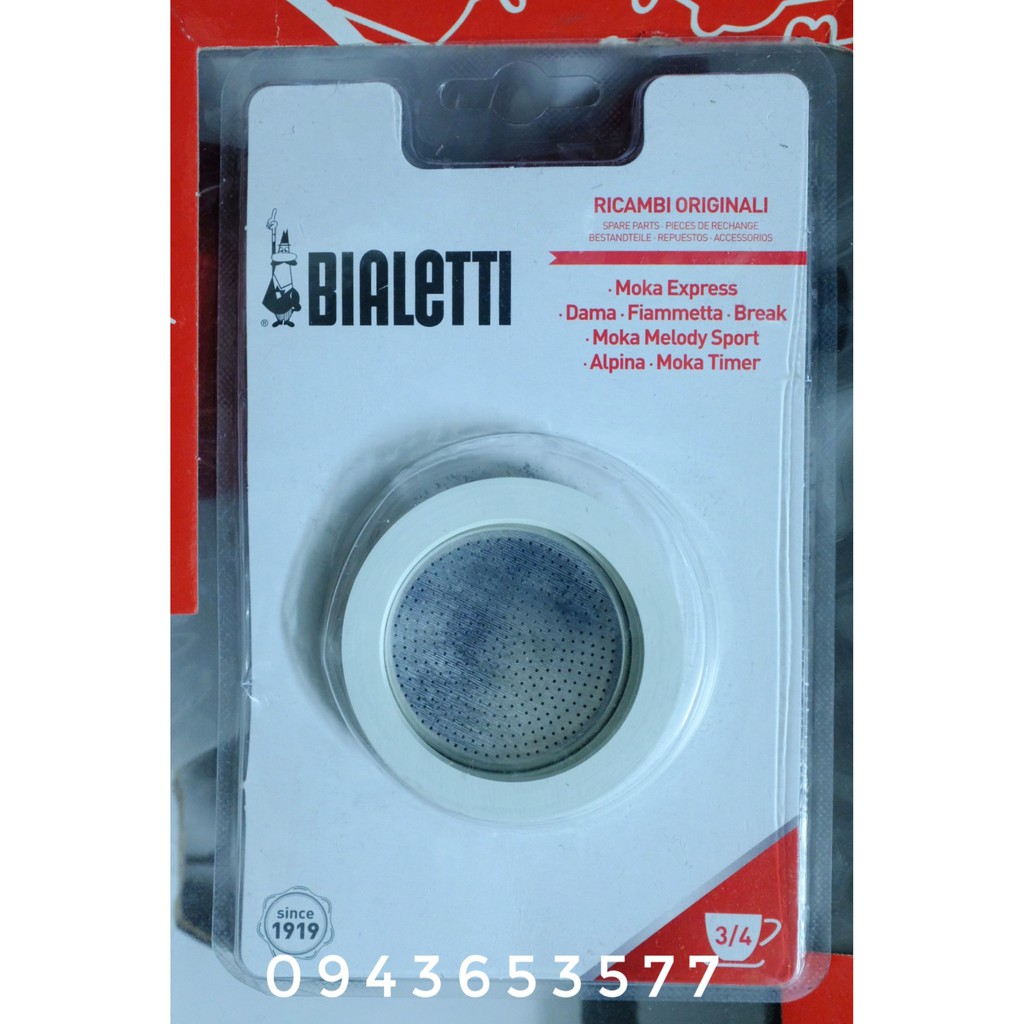 Gioăng cao su (Ron, rubber ring) ấm Bialetti Moka Express 3 và 4 cup