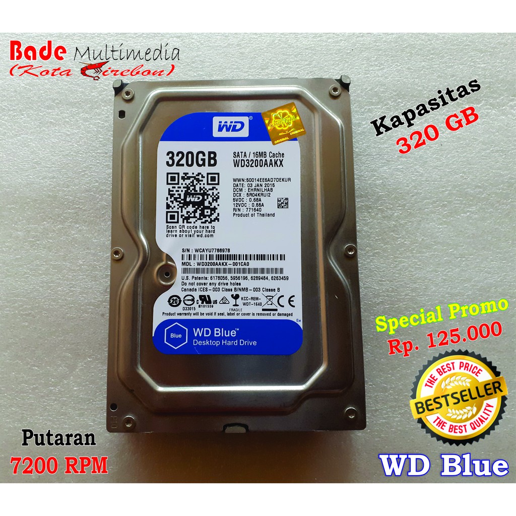 Ổ cứng bên trong HDD 320GB WD Blue 320GB mới