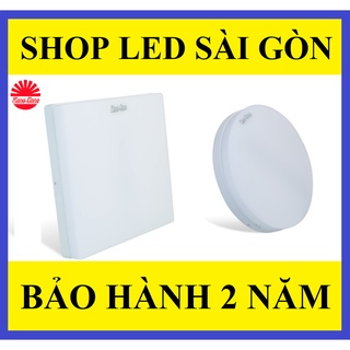 Đèn LED Ốp trần ánh sáng trắng 15W, 22W, 30W tràn viền rạng đông LN12 ĐẾ NHÔM ( VUÔNG/ TRÒN)
