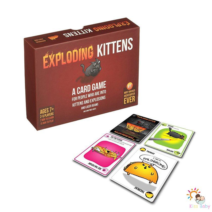 Bộ Thẻ Bài Trò Chơi Exploding Kittens Vui Nhộn Cho Người Lớn