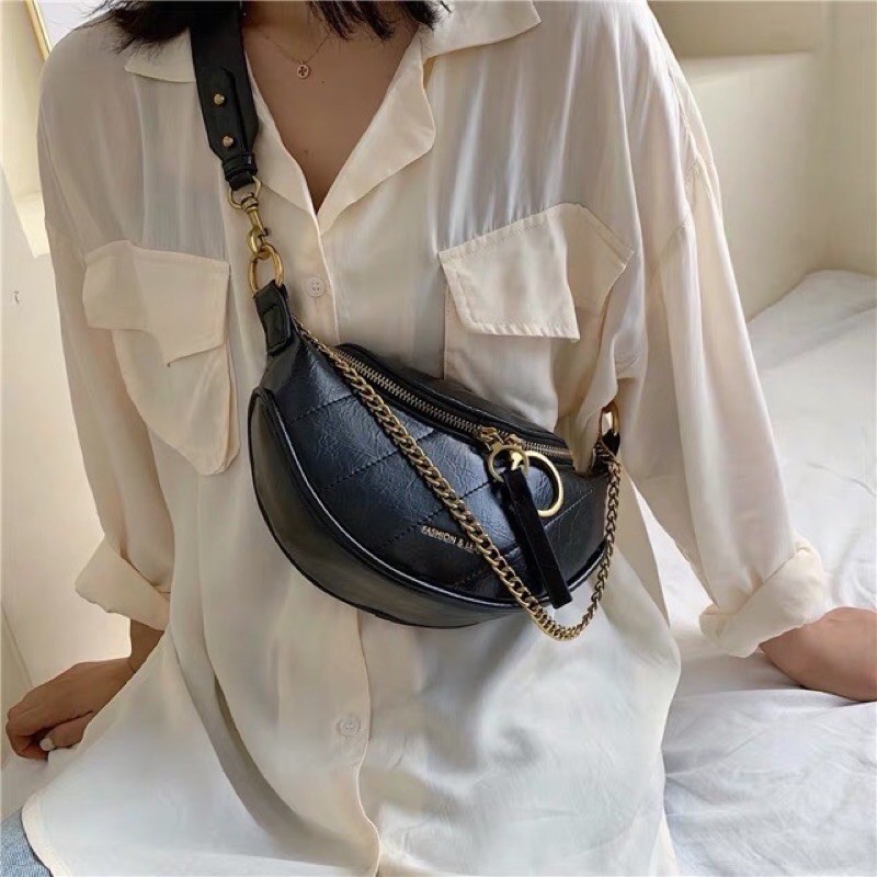 [VIDEO THẬT/CÓ SẴN]-Túi Bao Tử Đeo Chéo,Đeo Hông Da Mềm Cực Chất | BigBuy360 - bigbuy360.vn