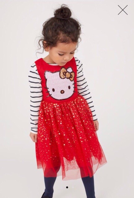 Đầm H&M mèo hello kitty xuát xịn