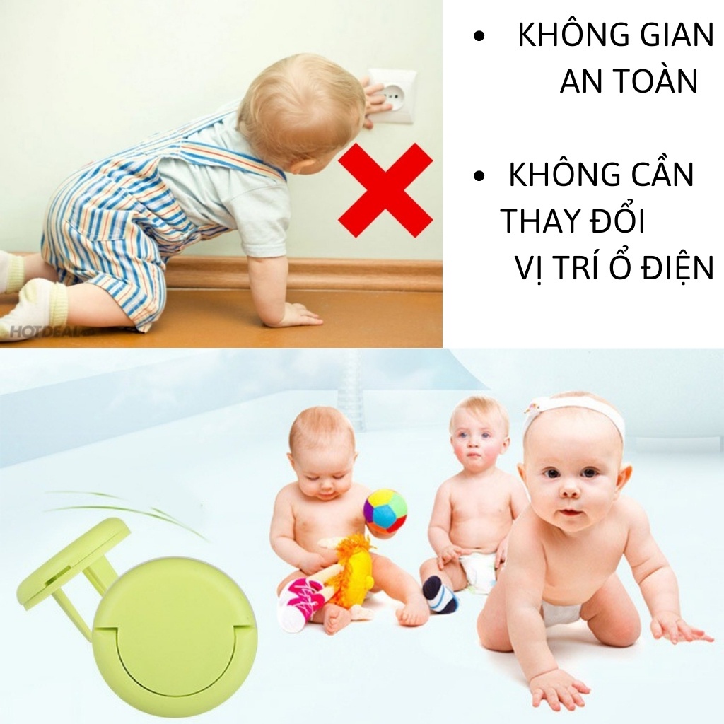 Nút Bịt Ổ Điện Chống Giật An Toàn Cho Bé Loại 2 Chân, 3 Chân Cao Cấp, Miếng Bịt Ổ Điện Nhỏ Gọn Chắc Chắn Bảo Vệ Bé