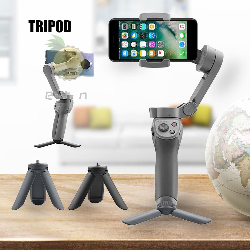 Tay cầm giá ba chân chống rung nhỏ gọn cho điện thoại máy quay DJI Osmo Gopro