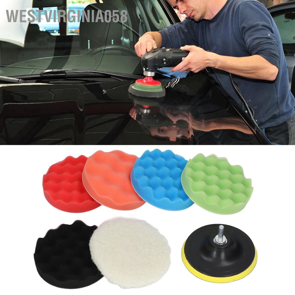 Bộ 2 Miếng Bọt Biển Đánh Bóng Xe Hơi 5in