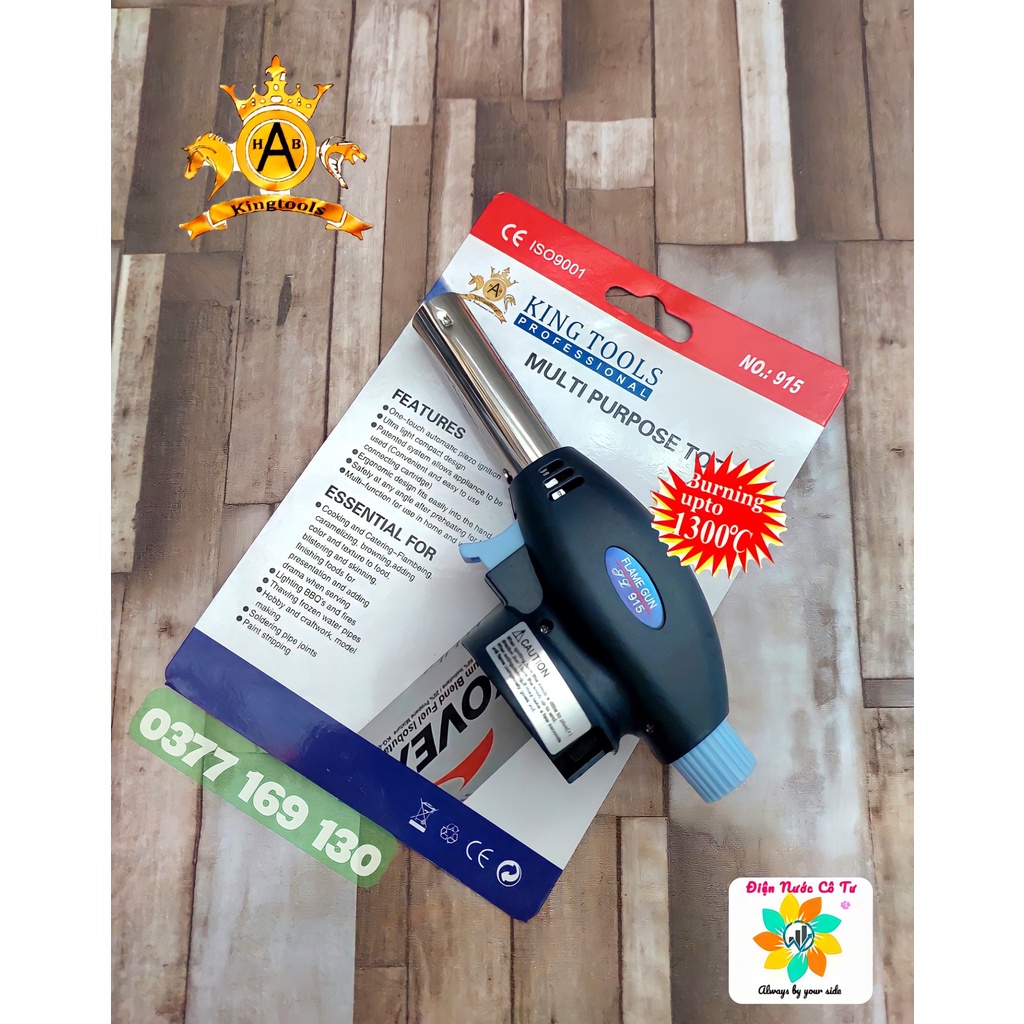 Đèn khò gas 1 ống đồng cho bình gas mini