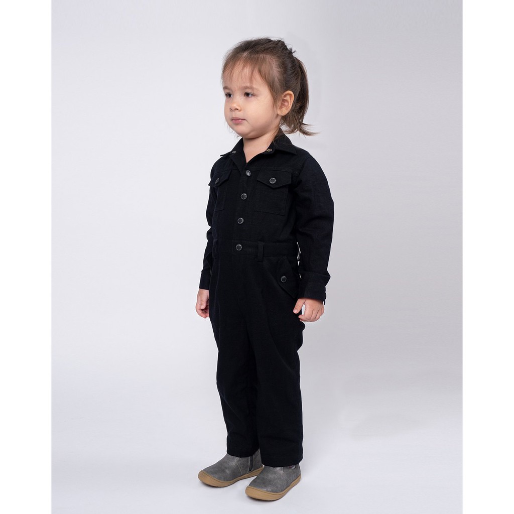 [Mã LT200 giảm 200K đơn 699K] Jumpsuit Yvette Libby N'guyen Paris, Spirit St. Louis, Trẻ em, Đen