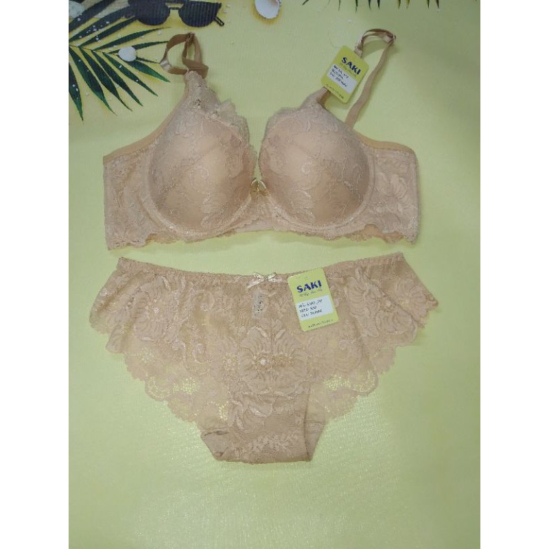 SET ÁO NGỰC + QUẦN LÓT BIG SIZE REN CÓ GỌNG MÚT MỎNG NÂNG NGỰC 3 KHÓA CÀI 619 + 389 . | BigBuy360 - bigbuy360.vn