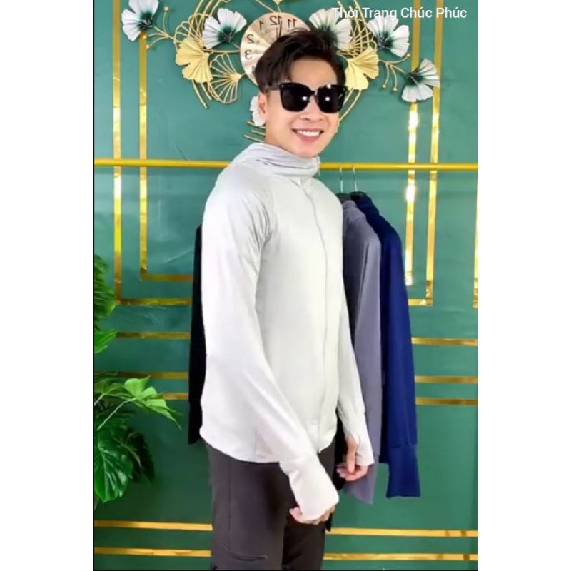 Áo chống nắng nam cao cấp💎 chống tia UV❤, chất Poly kim cương thoáng mát thấm hút mồ hôi kèm túi tiện lợi | BigBuy360 - bigbuy360.vn