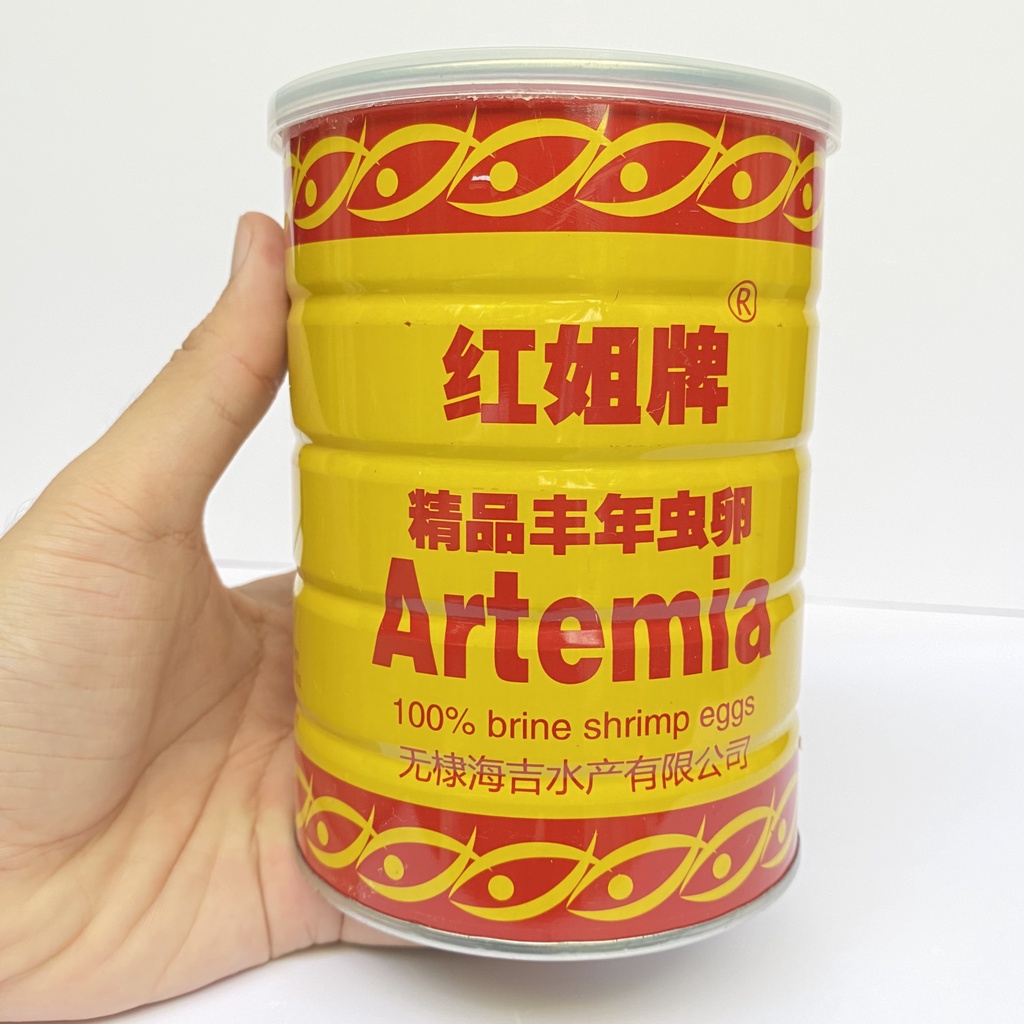 Artemia lon vàng TQ, Thức ăn cho cá bảy màu, betta chiết lẻ 25g-100g