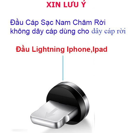 FREESHIP TỪ 50K_1 đầu sạc nam châm - iphone, micro USB, Type C