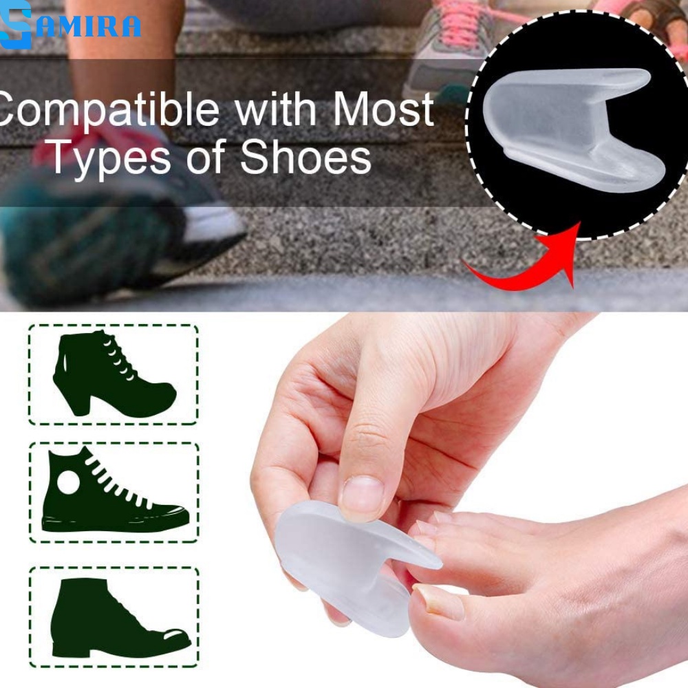 2 Dụng cụ silicon tách ngón chân duối thẳng ngón chân bị vẹo siêu bền SA17