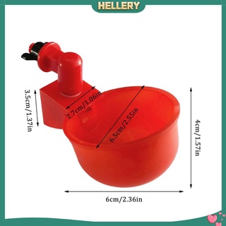 Set 5 Cốc Uống Nước Tự Động Bằng Nhựa Cho Gà