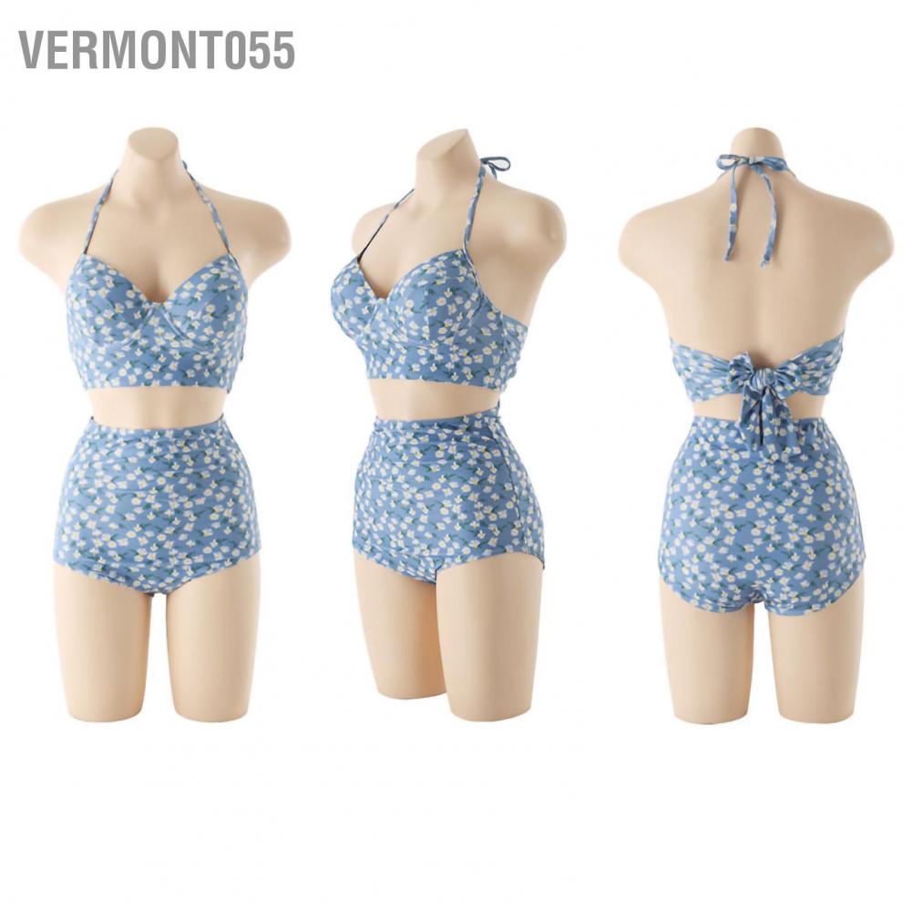 Có thể bán buôn Phụ nữ hai dây Bikini bikini eo cao Bộ mảnh đi tắm đồ thời trang cho mùa hè Lướt sóng thể thao trên bãi biển Vermont055 Hàng giao ngay