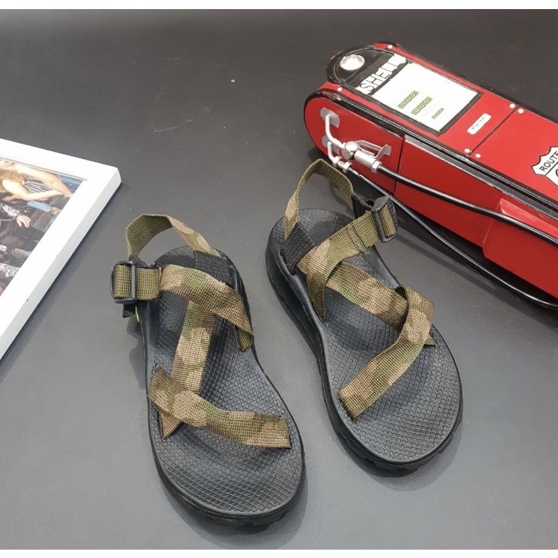 Dép xăng đan thời trang dây vải đế cao su, Dép quai hậu có hoạ tiết nhiều mầu phong cách trẻ trung btshop từ 38 đến 42