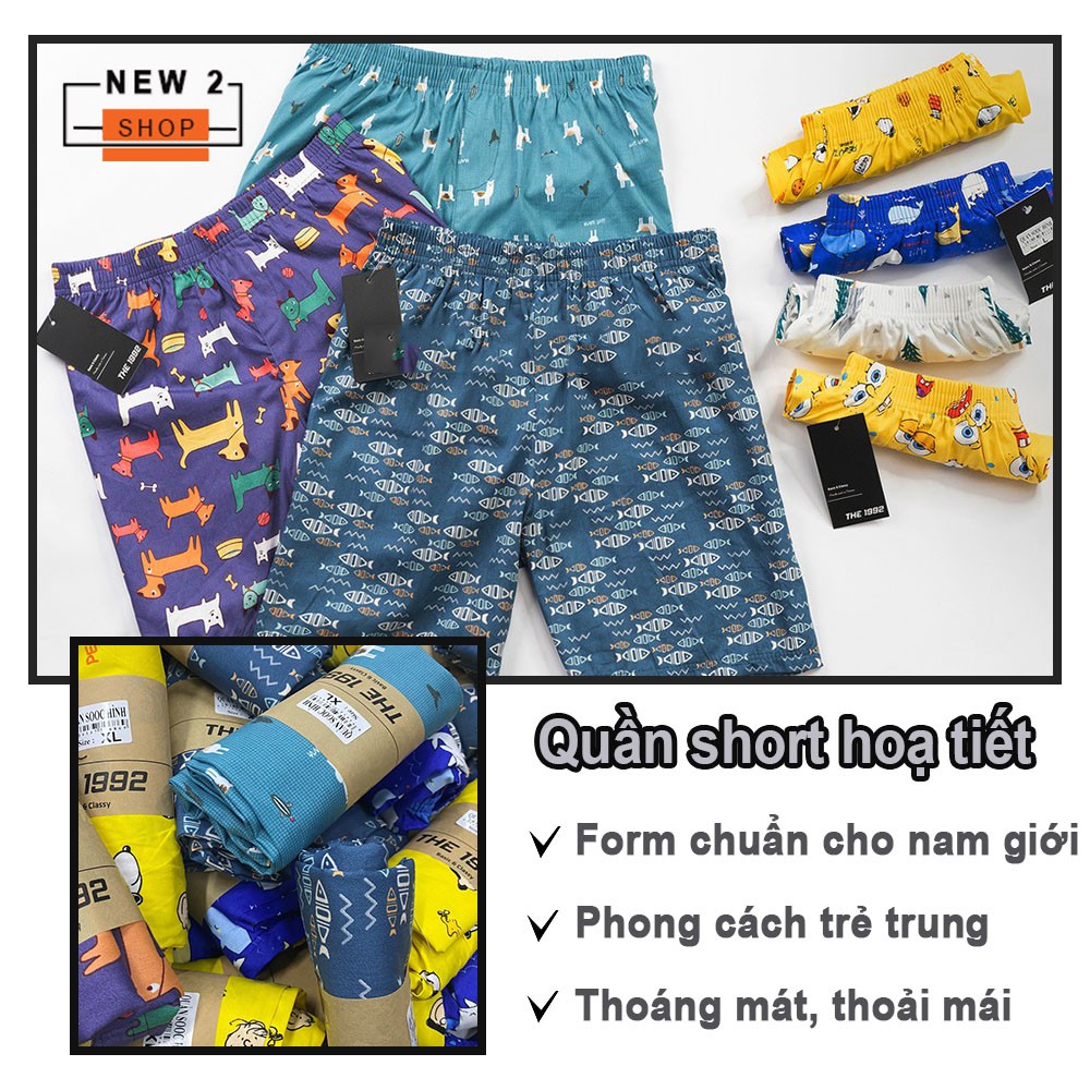 Quần đùi nam cartoon  Quần short nam mặc nhà họa tiết siêu đẹp  New2Shop | BigBuy360 - bigbuy360.vn