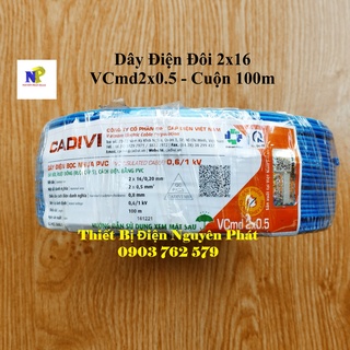 [CADIVI] Dây Điện Đôi 2x16 VCmd2x0.5 - Cuộn 100m