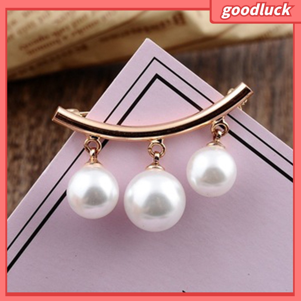 Ghim cài áo đính ngọc trai giả thời trang cho nữ