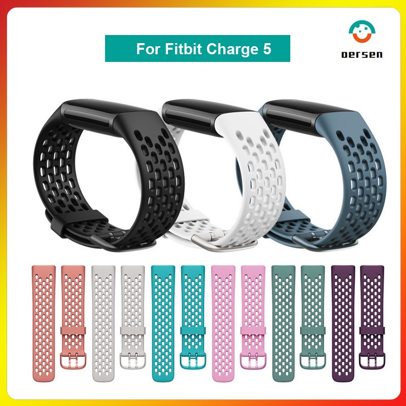 Fitbit Charge 5 6 Dây đeo đồng hồ Silicon mềm Vòng đeo tay thể thao Dây đeo cổ tay thay thế cho Fitb