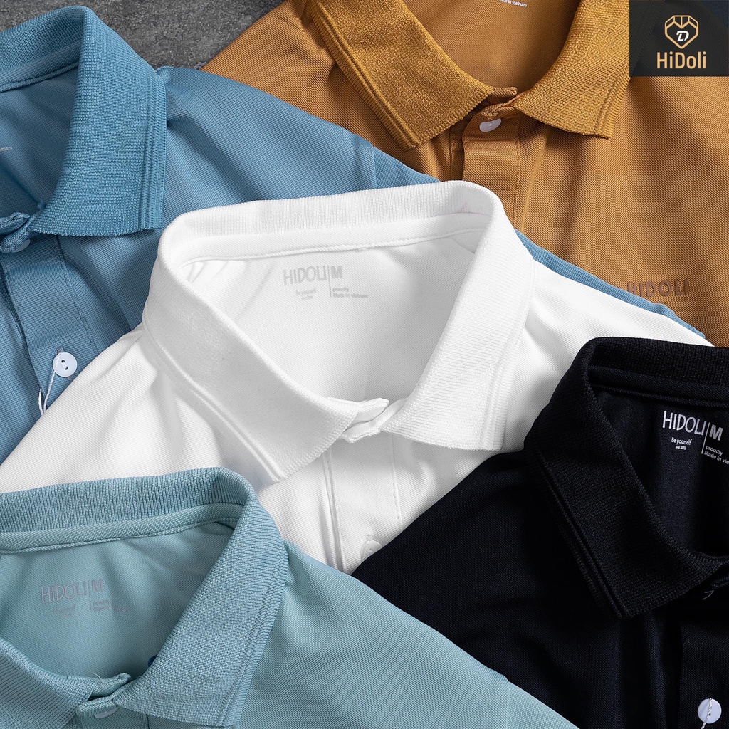 Áo polo nam trơn basic cổ bẻ cao cấp  vải cá sấu cotton dày dặn thoáng mát trẻ trung năng động