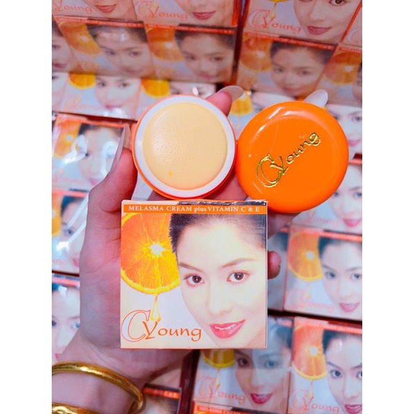 Kem dưỡng trắng da Cyoung thái nắp cam 4g