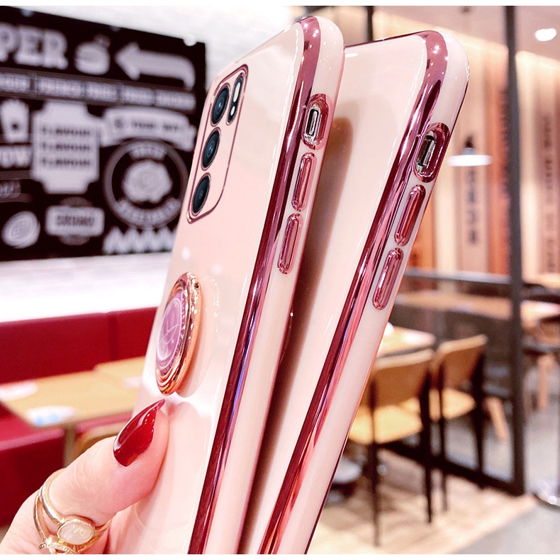 ỐP LƯNG SILICON OPPO A16 KÈM IRING SANG TRỌNG