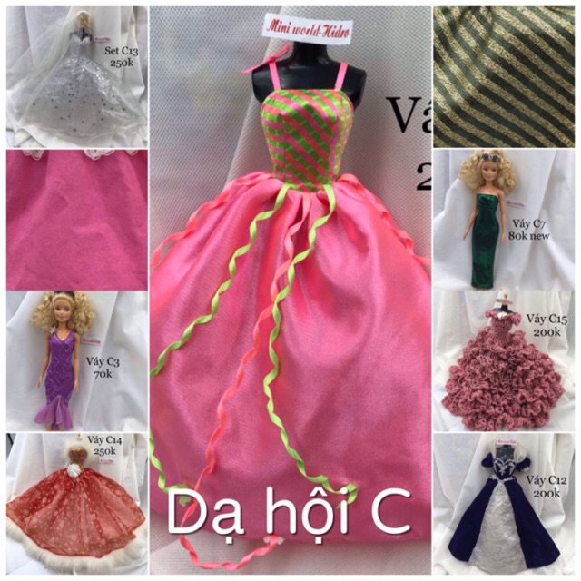 Váy búp bê Barbie chính hãng. Váy Holiday Barbie. Mã Dạ hội C