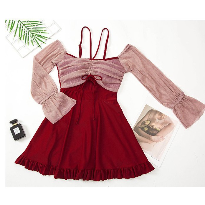 Bộ Đồ Bơi Nữ Kín Đáo Liền Thân - Bikini Nữ Dạng Váy Đi Biển Đẹp 2021 | BigBuy360 - bigbuy360.vn