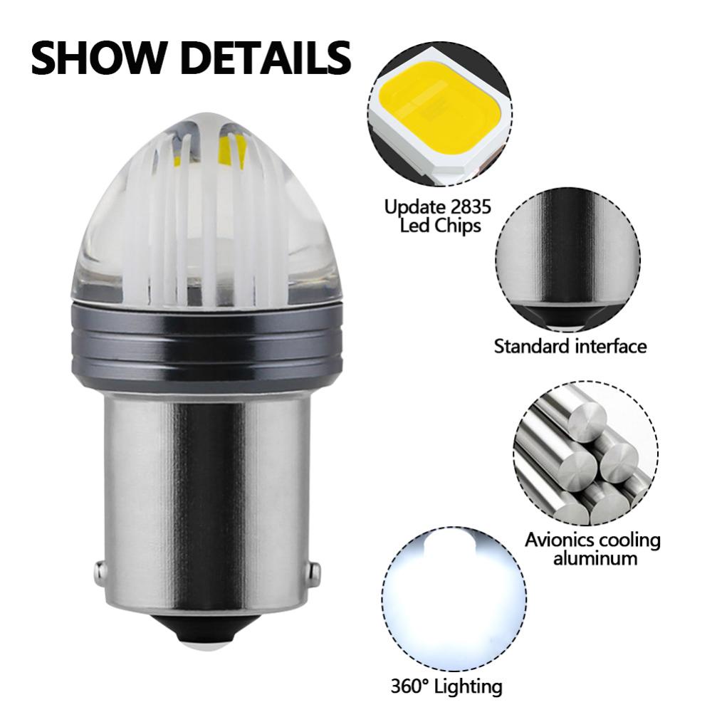 1 Bóng Đèn LED 1156 BA15S P21W P21/ 5W 1157 BAY15D Cho Xe Hơi O2W8