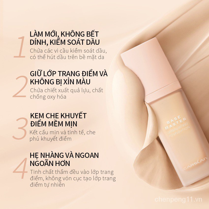 Kem Nền Dạng Lỏng Carslan Lâu Trôi Che Phủ Toàn Diện Kiểm Soát Dầu 30g O1lA | BigBuy360 - bigbuy360.vn