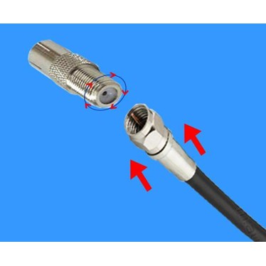 Bộ đôi Jack TV và Jack F5, Bộ đôi Rắc TV và Rắc Vặn cho đường truyền cáp đến tivi, đường truyền DVB T2 đến TV