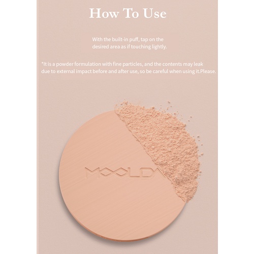 Phấn Phủ Moldia 10g FINISH POWDER #ROSY BEIGE