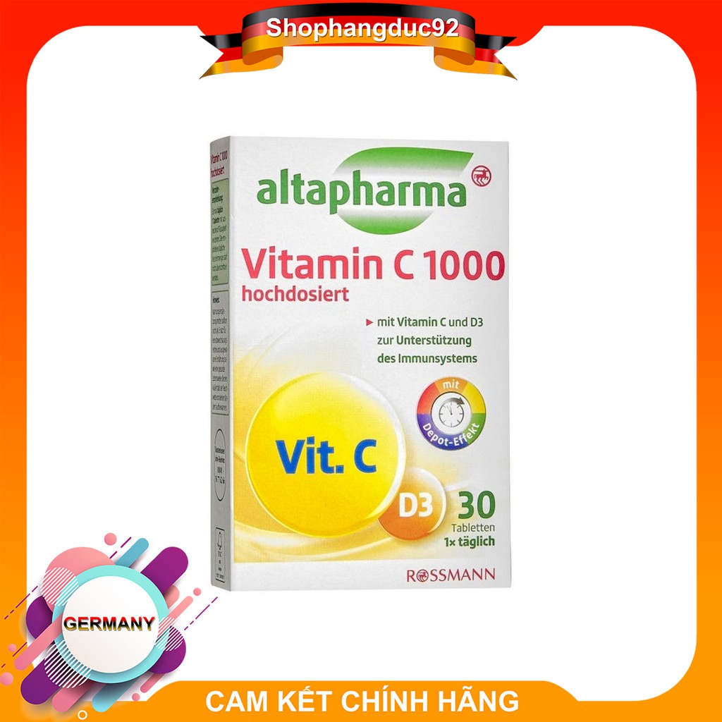 vitamin c 1000 altapharma 30 viên của đức